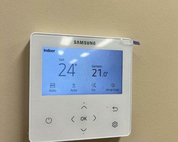 air con monitor on wall